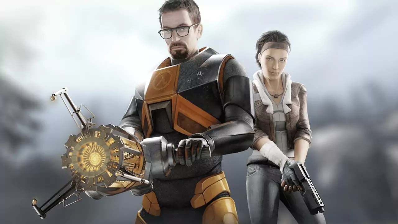 Half Life 2 main characters Dr. Gordon Freeman and Alyx Vance