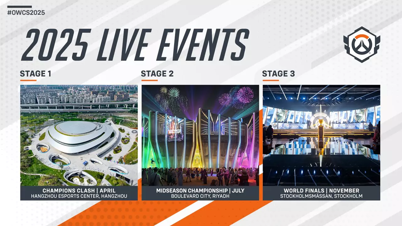 Overwatch 2 Esports 2025 locations