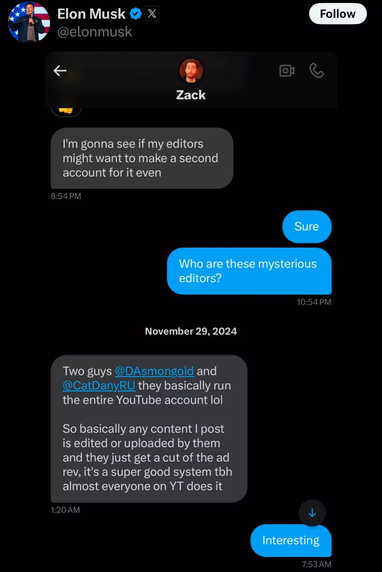 elon dm asmon