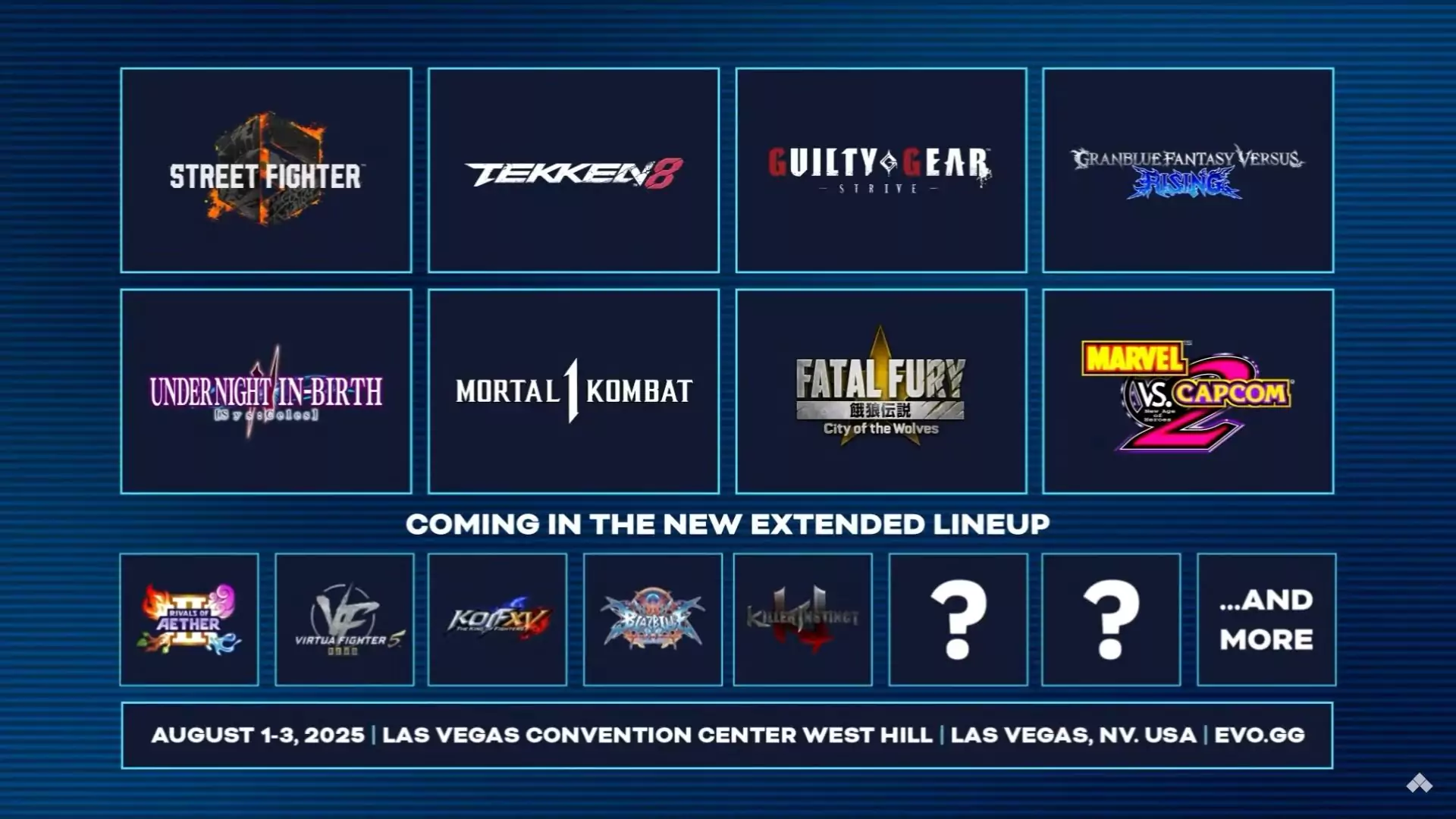 evo las vegas 2025 lineup