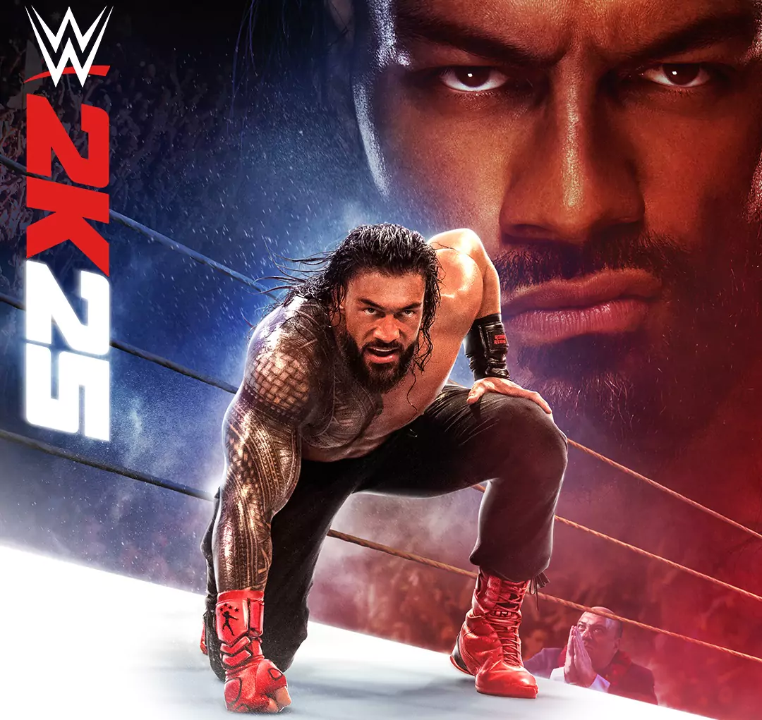 WWE2K25 cover star Roman Reigns