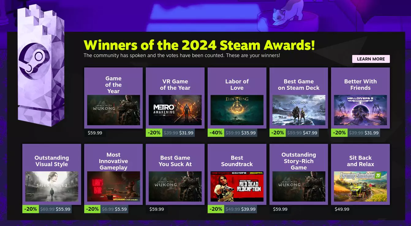 steam awards all winners