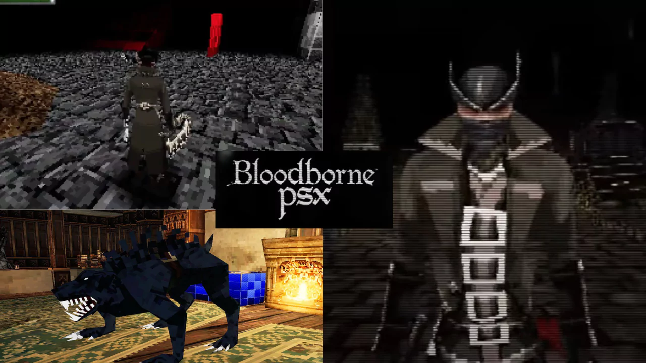 Bloodborne PSX Demake